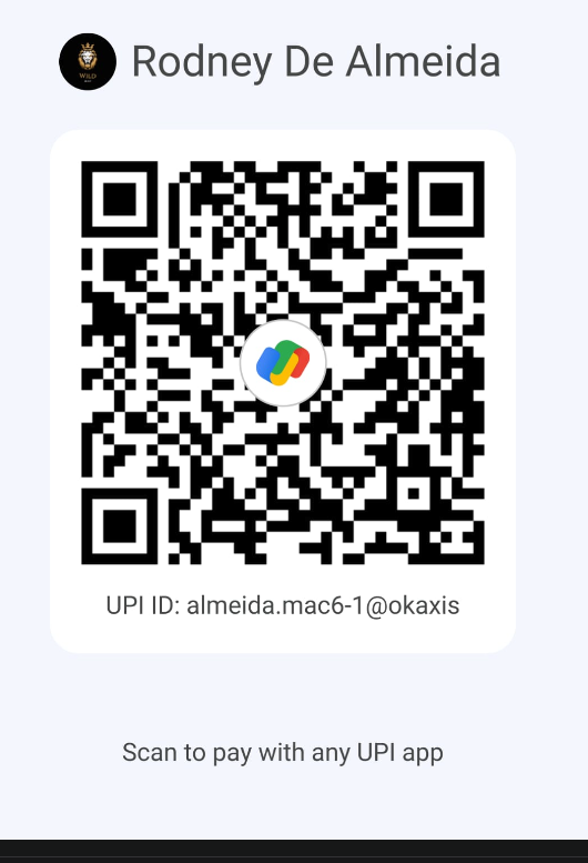 Official Rodney De Almeida Google Pay QR Code